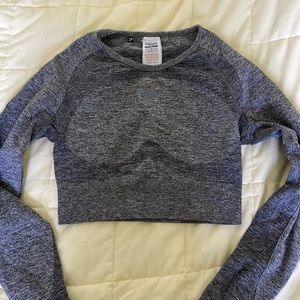 GYMSHARK flex sports long sleeve crop top